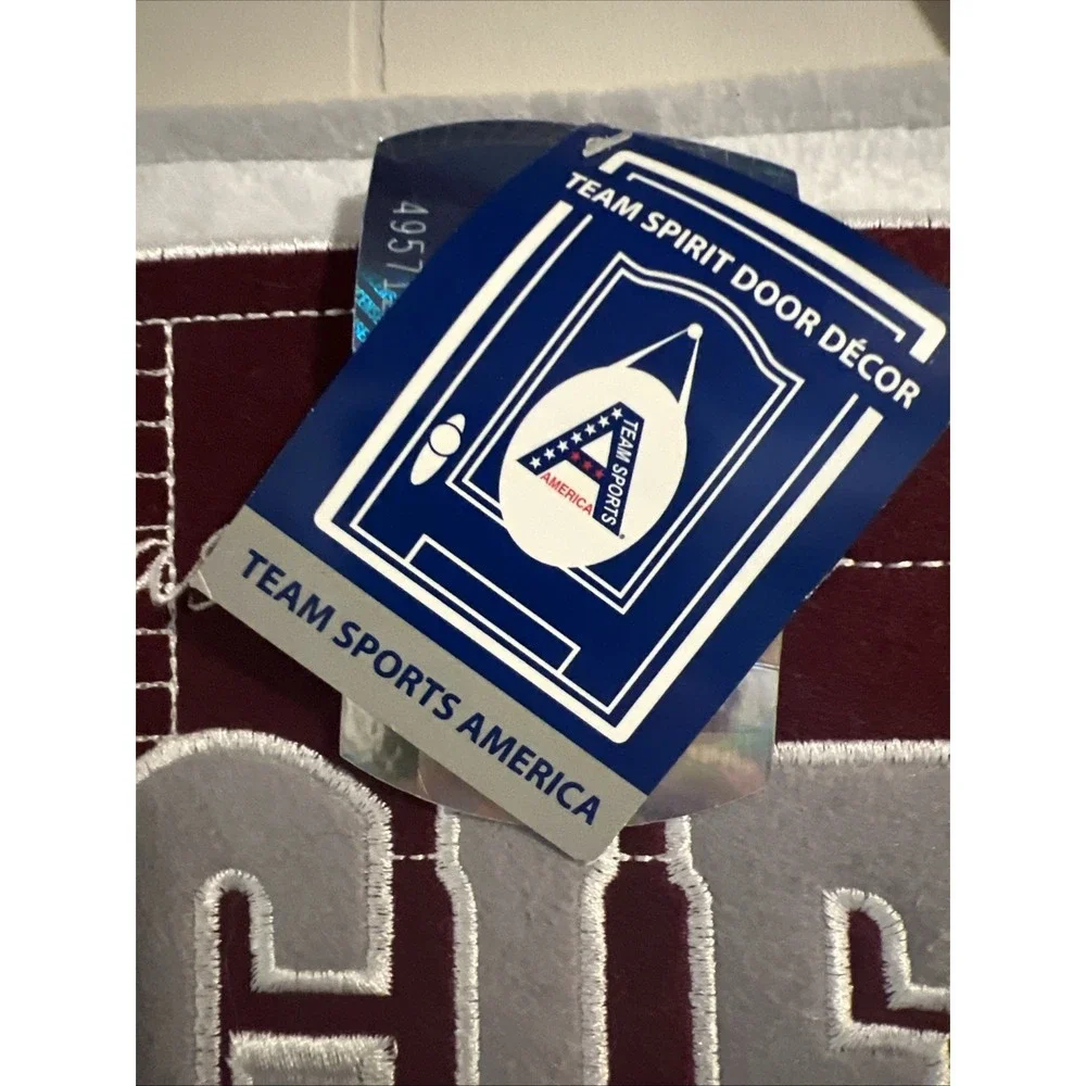 NCAA Team Spirit Sports Door Decor A&M Texas Aggies Maroon And Gray NWT Football